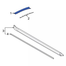 Genuine Ford Windshield Molding M1PZ-7803145-AA