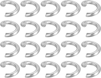 300 StüCk Biegeringe Edelstahl, 4 Mm Spaltringe Metall 0,8 Mm Dicke Offene Ringe