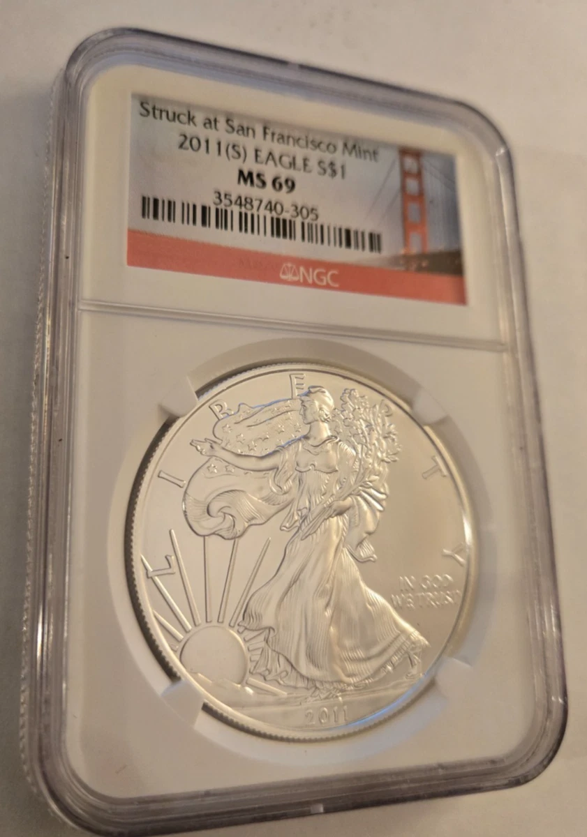 American Eagle MS 69 Graded 2011 Silver Bullion Coins for sale | eBay