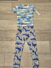 Carter's 100 Cotton Kids Shark Print 2pc Pajamas Set. Short Sleeve Size 5