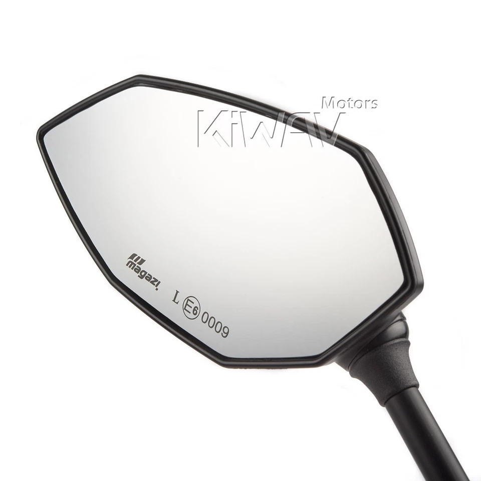 KiWAV Mirrors DUAL LED running + turn signals fits Harley Road King ROCKER C - Imagem 4 de 4