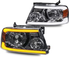 MOSTPLUS Headlight Assembly Compatible with 2004-2008 Ford F150 Pickup Compat...