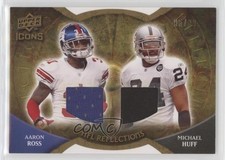 2009 Upper Deck Icons NFL Reflections Jerseys 95/99 Michael Huff Aaron Ross 0q3