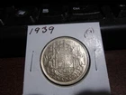 1939 - Canada half dollar - Silver - Canadian 50 cent