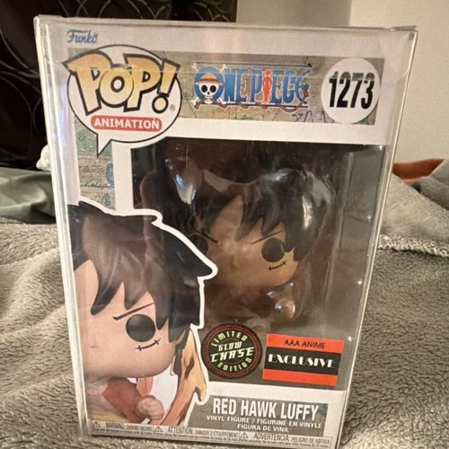 Funko Pop! Vinyl One Piece Red Hawk Luffy Glow Chase AAA Anime Exclusive #1273