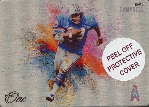 Earl Campbell #9 2024 Panini One Color Blast card