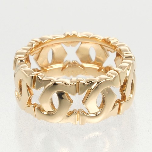 CARTIER Entrelaces Ring K18 yellow gold #5.4(US Size) 7.45g Women - Picture 6 of 9