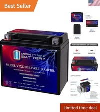 BS -12 Volt 10 AH, 180 CCA, Rechargeable Maintenance Free SLA AGM Motorcycle ...