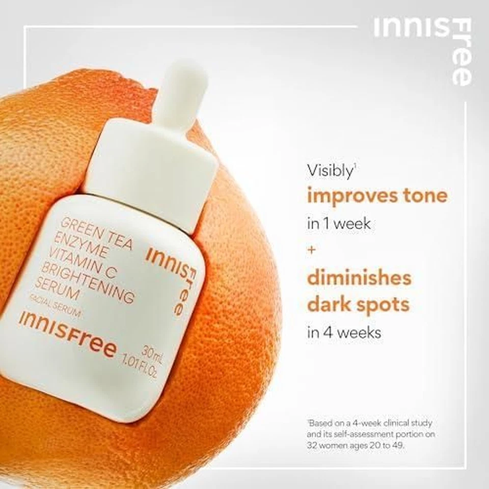 Suero iluminador de vitamina C enzima té verde INNISFREE 30 ml (precio de venta sugerido por el fabricante $32) Foto 2 de 4