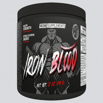 (88,09 EUR/kg) IRON BLOOD Pre-Workout Booster IRONGYM Mallorca Die Robens