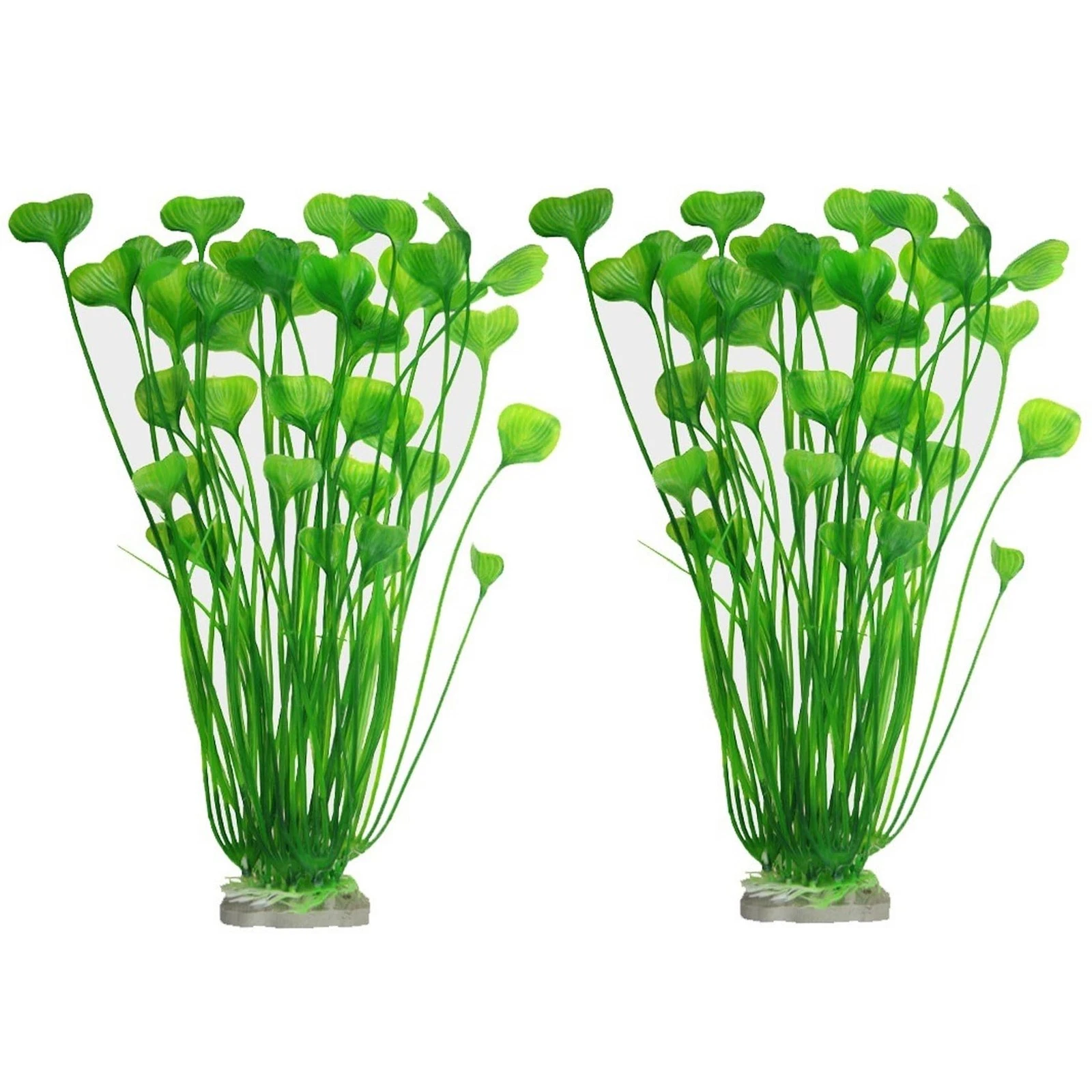2 PCS 16 Inch Green Large Artificial Plastic Aquarium Decor Fish Tank Plants
Opens in a new window o