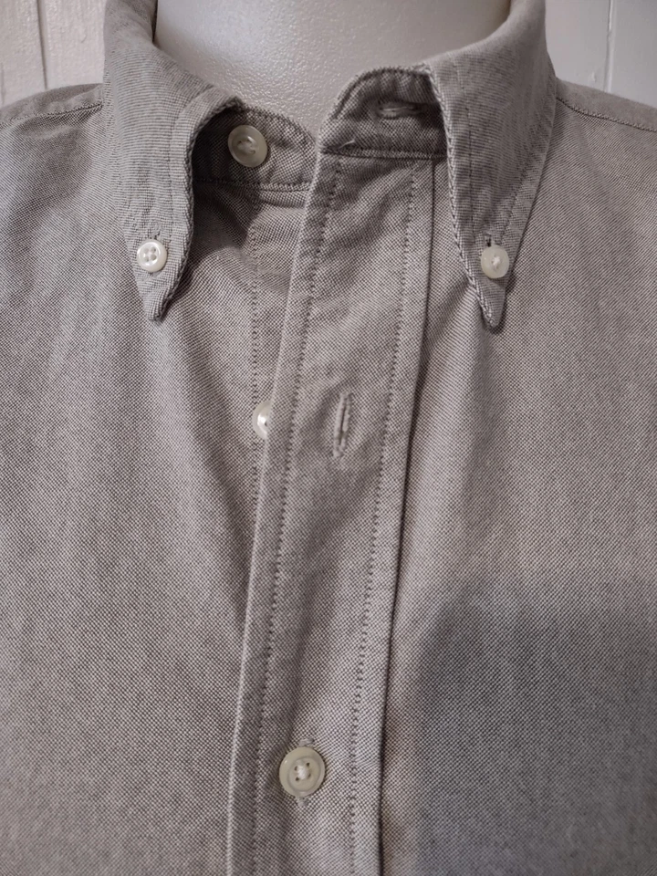 Camisa de Vestir Eddie Bauer Para Hombre Talla Alta L Cuello Bolsillo Abotonado Mangas Largas Foto 4 de 4