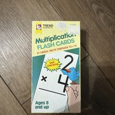 EUC TREND Enterprises Multiplication Flash Cards w 91 Cards/Facts 12x12 Ages 8