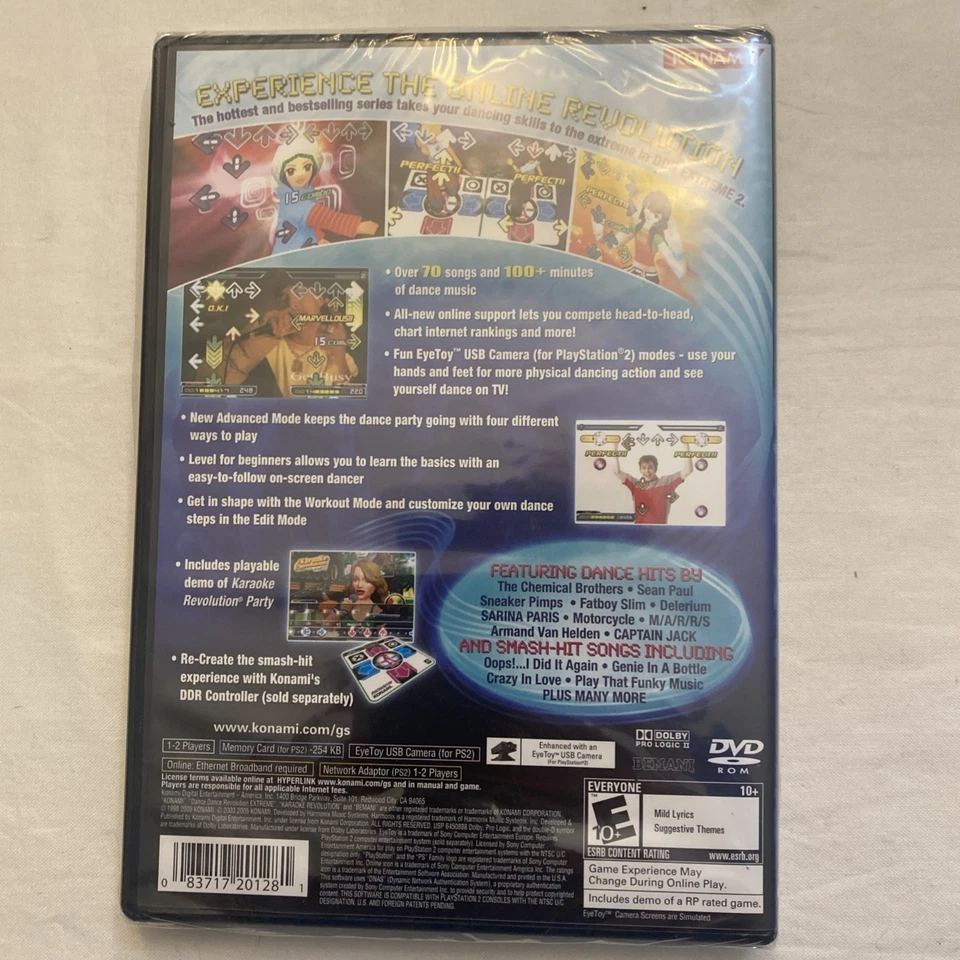 Dance Dance Revolution Extreme 2 (Sony PlayStation 2 Game, 2005) - NEW & SEALED - Image 2 of 2