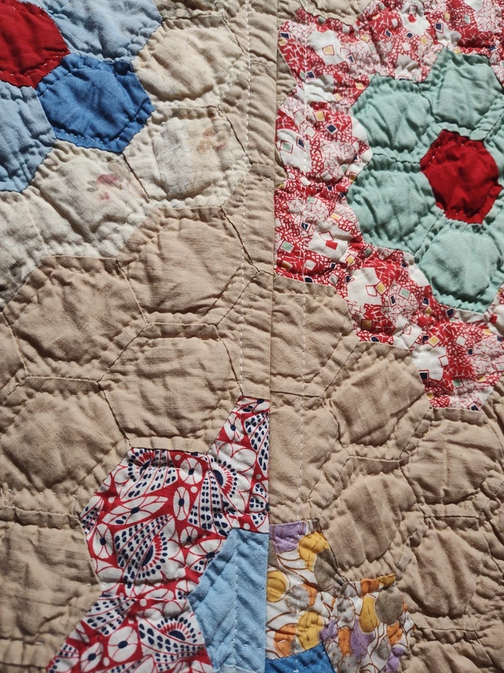 BOHO CHIC - Michelle Weiss Co. Quilted Jacket S - VINTAGE HANDMADE HIPPIE STYLE  - Image 4 of 4