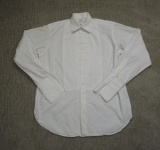 Brooks Brothers Shirt Mens 16.5 36 White Tuxedo Dress Pleated Bib Golden Fleece