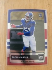ABDUL CARTER RC 2025 Donruss Optic Football 2015 RETRO Rookie #9 Giants