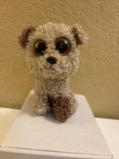 Ty Beanie Boos ROOTBEER the Dog W/Glitter Eyes 9” Tan Brown Retired Plush (d10