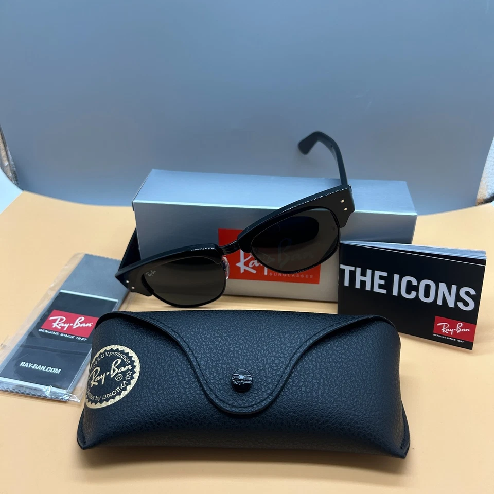 Ray-Ban RB0316-S BLACK/GRAY MEGA CLUBMASTER Unisex SUNGLASSES - Bild 4 von 4