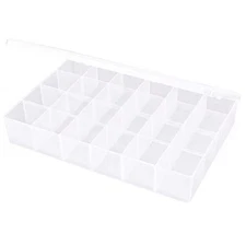 Flambeau T824 Compartment Box With 24 Compartments, Plastic, 2 5/16 In H X