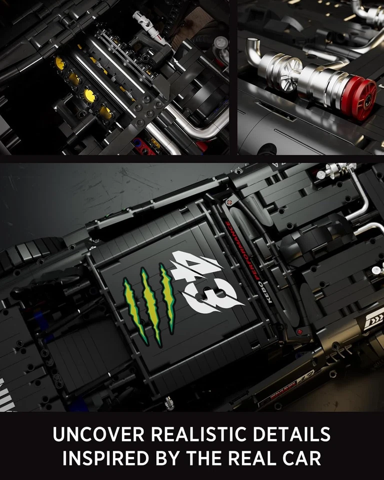 HOONIKEN Technical Auto Sportiva per Adulti, Supercar in Scala 1:8 Modellino Aut - Immagine 3 di 4