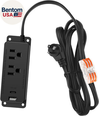 Gun Safe Power Outlet Kit, Gun Safe Accessory Electrical Outlet with USB C Port.
