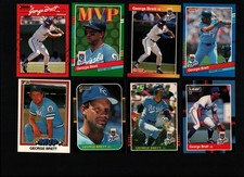 George Brett   1981 1985 1987 1988 1989 1990 1991  Donruss Leaf Baseball Cards