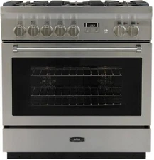 AGA Professional Series AMPRO36DFSS 36" Freestanding Stainless Dual Fuel Range