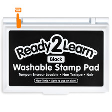 Ready 2 Learn Washable Stamp Pad  Black  Non Toxic, Ink
