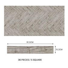 36 pack/5m² Floor Planks Tiles Self Adhesive Wood Effect Home PVC Vinyl Flooring