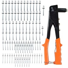 Rivet Gun, Manual Professional Hand Riveter, 3/32, 1/8, 5/32, 3/16 Rivets, He...