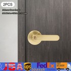 2Pcs 3-Lever Heavy Duty Door Levers Door Locks Door Latch Handles w/ Keys Kit