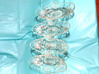 Early American Prescut Set Of 4 Clear Banana Boats — photo 2