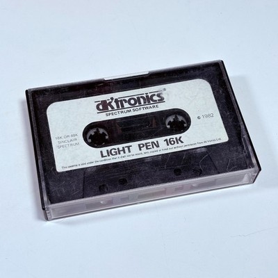 Light Pen 16k Sinclair Spectrum Cassette Only Vintage Retro Software
