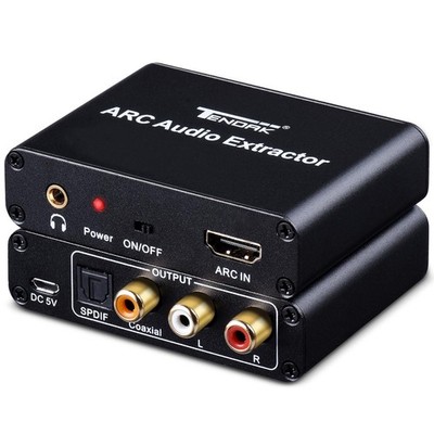 HDMI ARC Adapter, ARC Audio Extractor with Digital Optical TOSLINK SPDIF/Coax...
