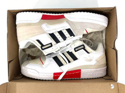 Adidas Originals Forum Exhibit Low [GZ0937] Men Casual White/Black/Red Size 10.5