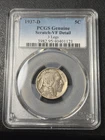 1937 D 3 Legged Buffalo Nickel PCGS VF Detail Scratch