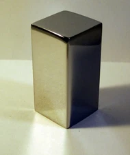 Lamp Finial, Metal Lamp Finial-RECTANGLE CUBE-Chrome finish