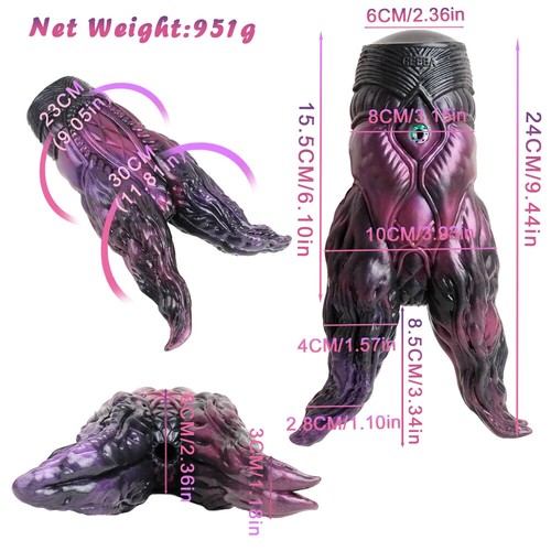 Silicone Fantasy Alien Monster Male Masturbator Large Pocket Pussy Stroker Toys - Picture 20 of 21