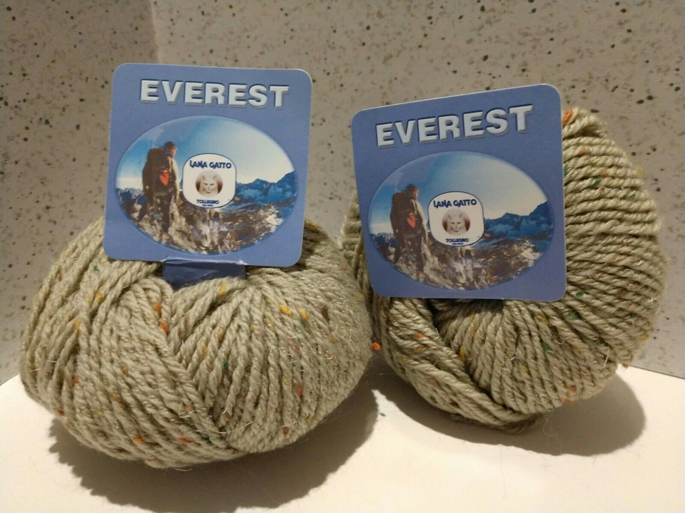 Lana Gatto "Everest" Lot of 2(50g Balls) Color#6960 -Made in Italy- - Image 2 of 4