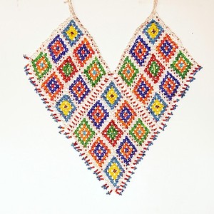 BellyDance KUCHI Tribal Afganistan Beaded NECKLACE 806h6