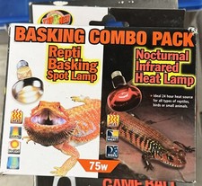 ZOO MED REPTILE BASKING COMBO PACK - 75 WATT - DAY AND NIGHT LAMP