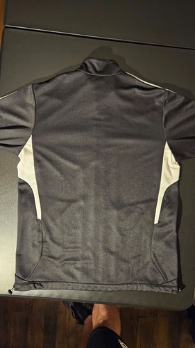 Adidas Climalite Mens M Black Full Zip Track Jacket 3 Stripes Long Sleeve - 第 13/13 張圖片