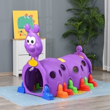 Caterpillar Climbing Tunnel for Kids Play Structure for 3-6 Years Old, Purple