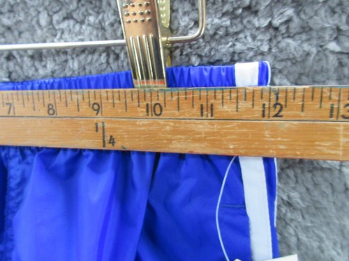 NWT Rare 90s Adidas TEAM Vintage Nylon Blue Track Pants Youth Medium - Picture 9 of 14