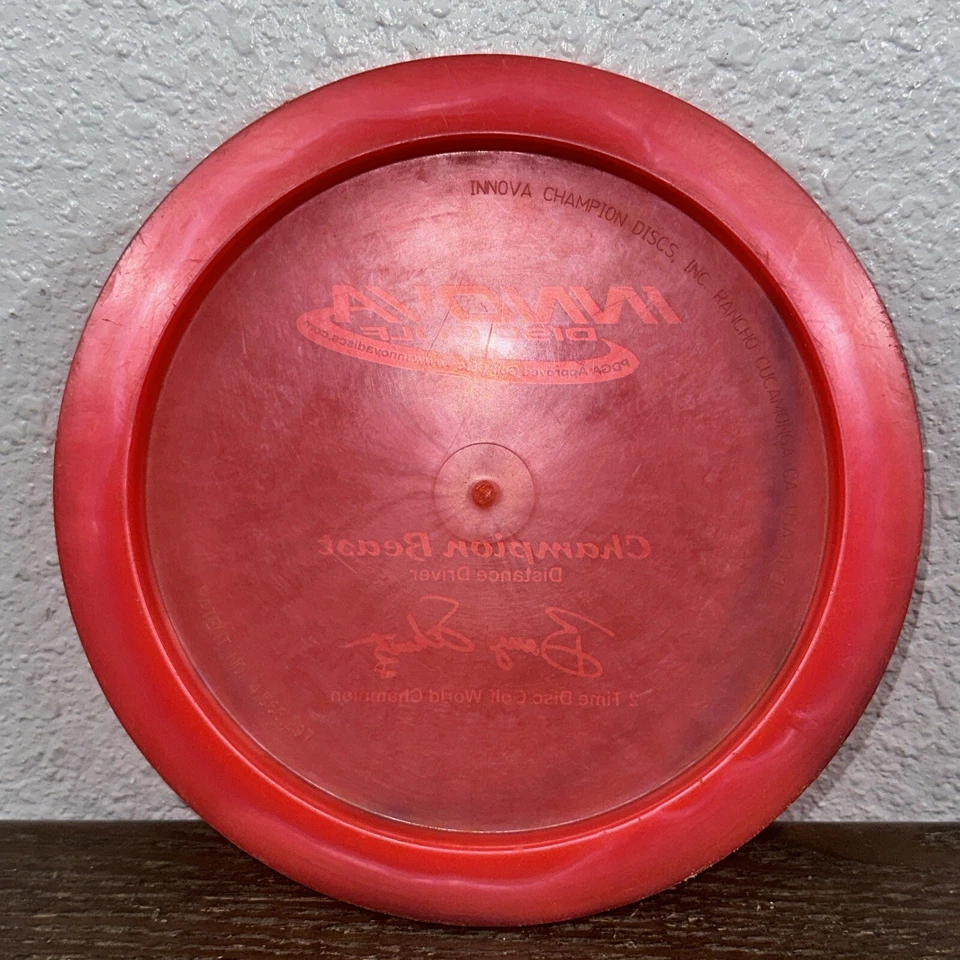 Innova PFN Champion Beast 2x Barry Schultz Distance Driver Disc Golf Pink 166g - Image 2 of 4
