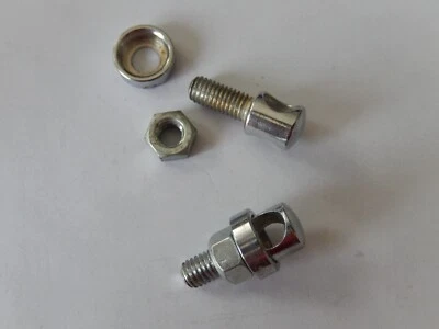 HERCULES Fix Nippel Strebenbolzen M5x12mm verzinkt, mit Bohrung 5,3mm (2er Pack) NR7