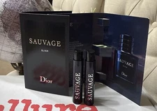 2 Samples Vial SAUVAGE ELIXIR by CHRISTIAN DIOR Men 0.03 oz PARFUM CONCENTRE H1