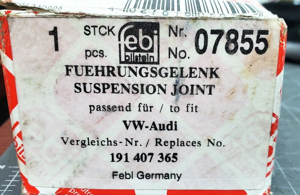 FEBI BILSTEIN 07855 - BALL JOINT LOWER FRONT AXLE | LEFT OR RIGHT [B4S2]  - Image 2 of 4