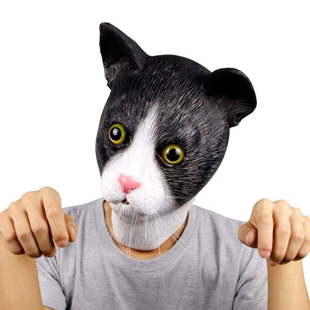 Angry Cat Face Tabby Kitty Funny Novelty Adult Cloth Face Mask